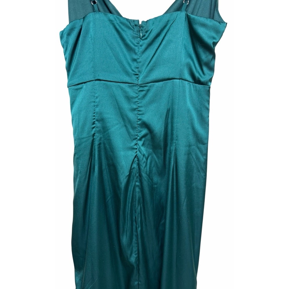 Baltic Born Monet Satin Gown Emerald Green Women's Size Small - Picture 8 of 11